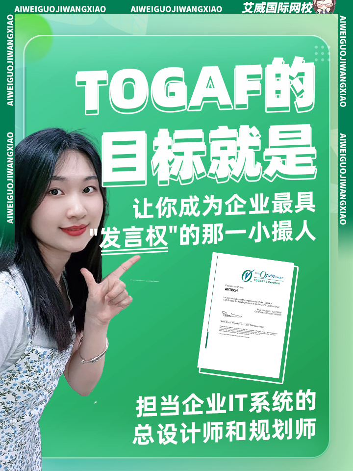 TOGAF的目標(biāo)就是讓你成為企業(yè)_具“發(fā)言權(quán)”的那一小撮人，擔(dān)當(dāng)企業(yè)IT系統(tǒng)的總設(shè)計(jì)師和規(guī)劃師